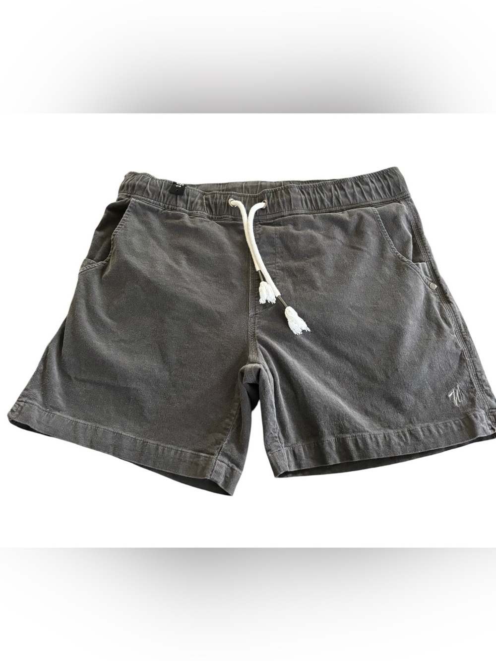 Waggle Soft Men’s Shorts Sz M Black Drawstring Pockets Athletic Logo Relax